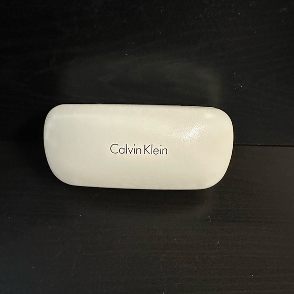 Calvin Klein Accessories - Calvin Klein Cream Glasses Case